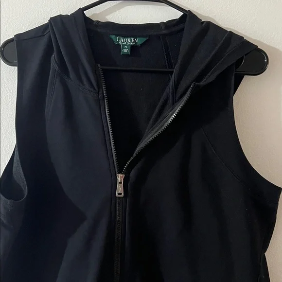 Ralph Lauren Black Hooded Vest - Picture 3 of 5